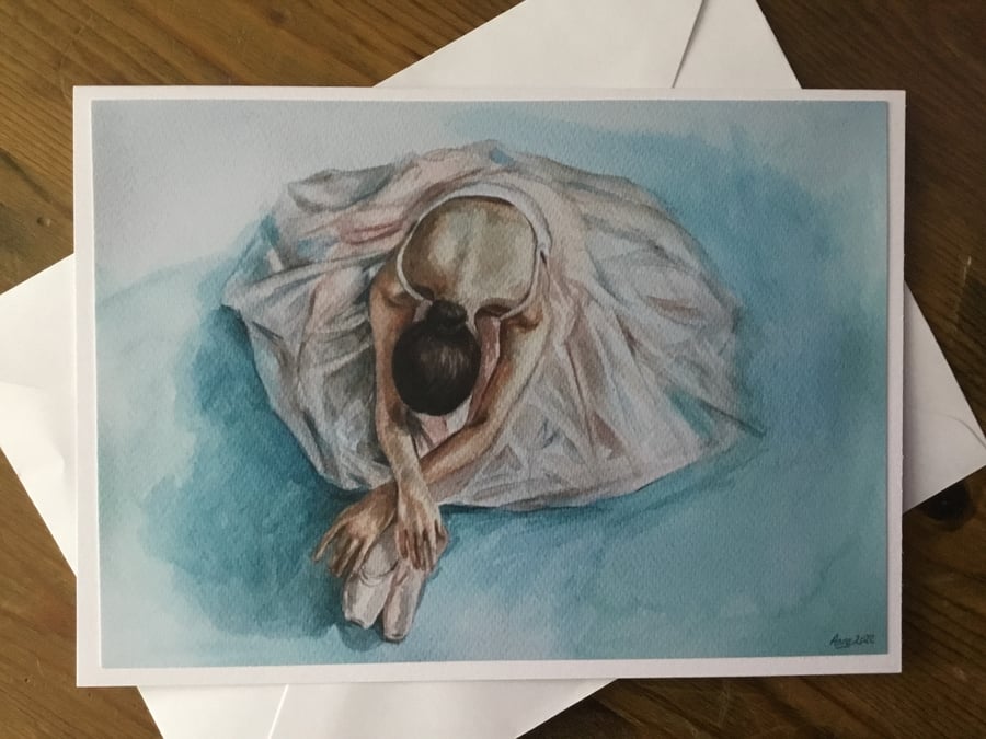 Ballerina Art Card