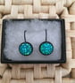 Pretty Resin Druzy Earring in Sparkling Aqua - Image 2