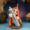 Tiny Gnome 'Inglis' the Forager with glass vial faerie dust  Ann Galvin