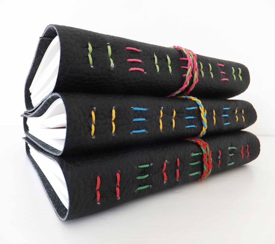 Recycled leather journal