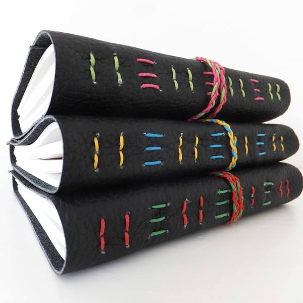 Recycled leather journal