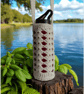 Hand Crochet Water Bottle Holder Crossbody Water Bottle Carrier - Cream Ivory