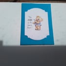 Card and gift tag set. Darts. Father's day. Birthday. Ref 425
