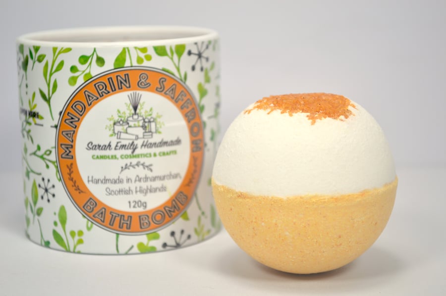 Mandarin & Saffron Bath Bomb