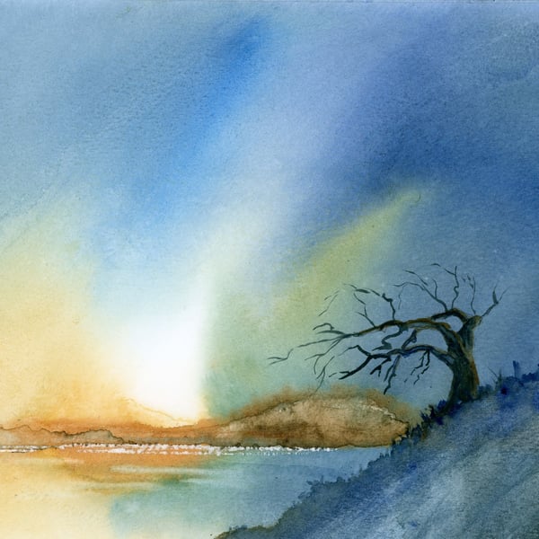 Winter Sky - original watercolour