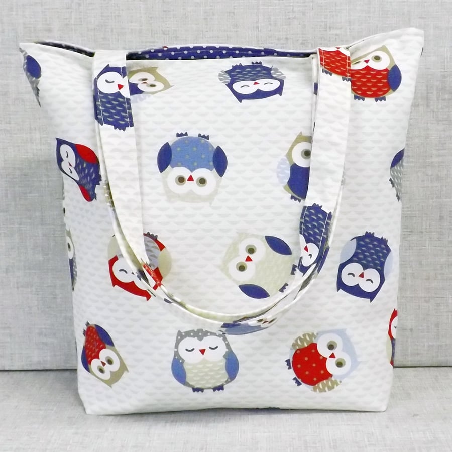 SALE: Owls tote bag, shopping bag