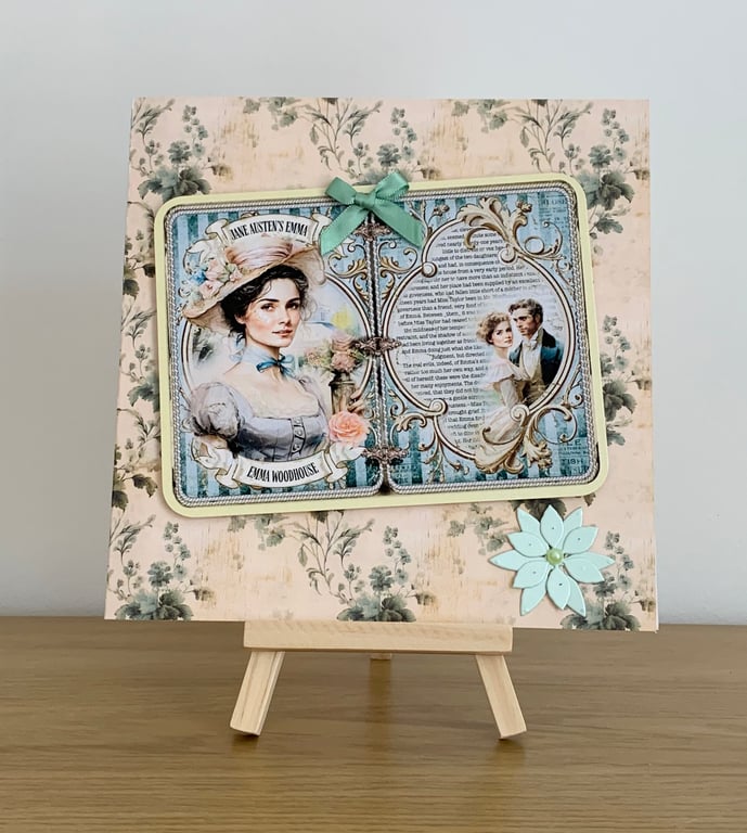 Jane Austen's Emma 3D Blank Greeting Card