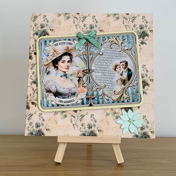 Jane Austen's Emma 3D Blank Greeting Card