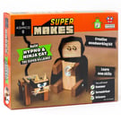 Hypno and Ninja Cat, Super Villains Woodwork Craft Kit for Kids 