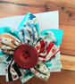 Fabric  Flower Brooch - Image 2