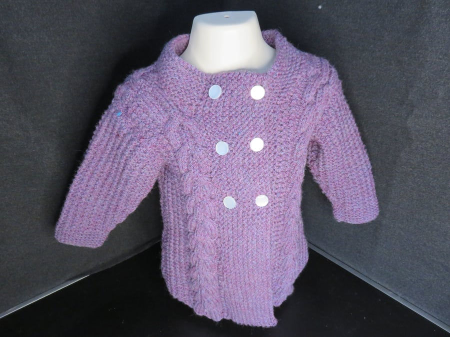 Cable Knit Girls Jacket
