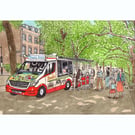 Tina's ice cream van, A4 and A5 print