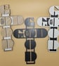 Layered Christian Cross Wall Decor Wooden Faith Cross Choice of Colours Christia