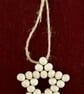 Boho macrame Christmas decoration set- sage green trim - Image 8