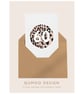 60th birthday wedding friend Leopard Print Circle Trendy funky card (QM324)