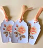 Rose Gift Tag Set - June Birth Flower Botanical Gift Tags