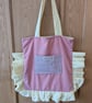 Pink & Yellow Ruffle Tota bag  - Image 1