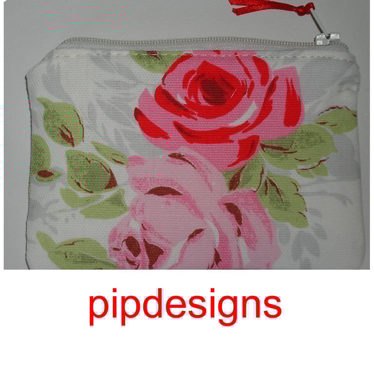 Cath Kidston Purse Classic Rose White