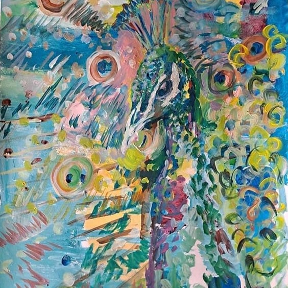 Peacock  print- Let your light shine