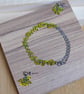 Handmade Peanut Glass Bead Bracelet & Earrings  - Image 3