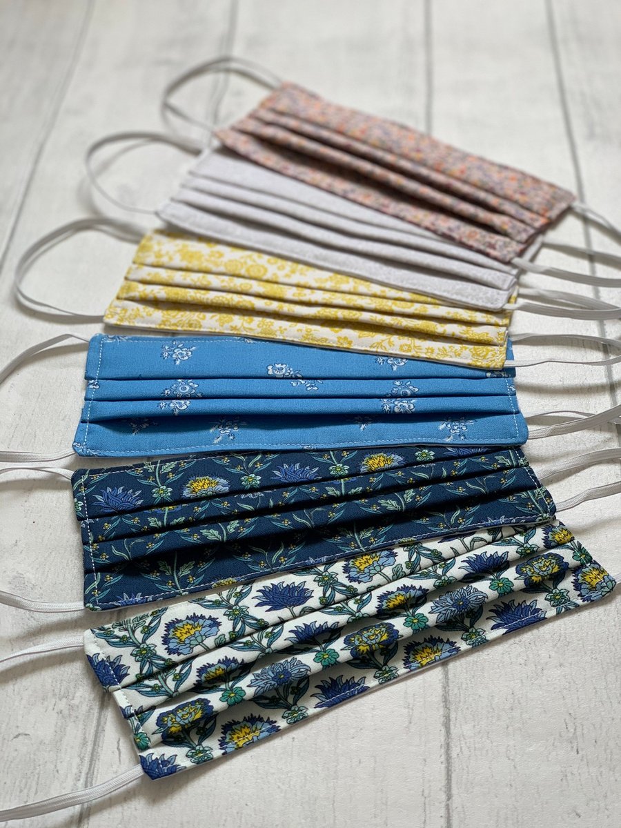 Liberty London Fabric Face Masks - Washable and Reusable ONE SIZE