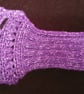 Purple wrist warmer gloves - Image 4