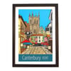 Canterbury Kent travel poster print by Susie West