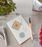 Hand Sewn Notebook with Original Crochet Design - Image 1