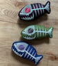 Piranha fish , catnip kicker toy. 