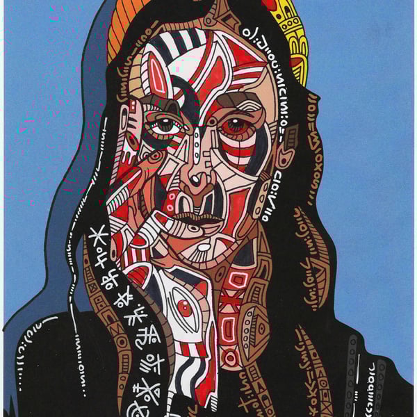 SURREAL PORTRAIT ART, CUBIST 