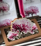 Wooden Flowers any 3 flower wedding favours gift tags birthdays decorations  - Image 5