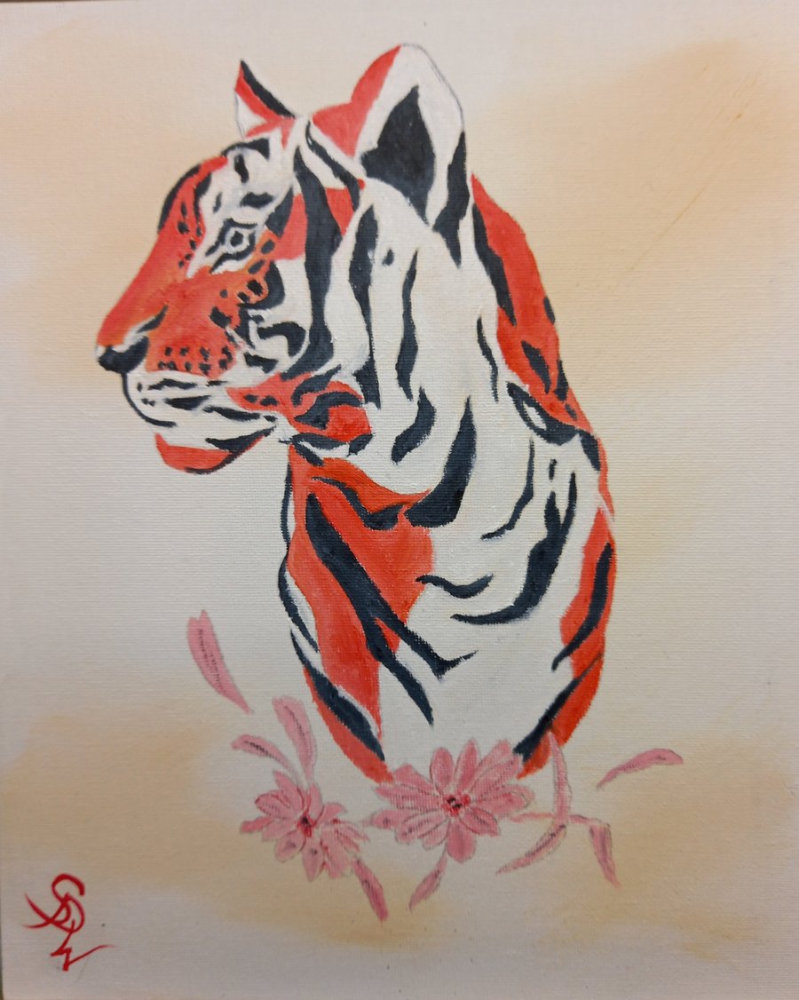 Majestic Tiger Oil Painting 