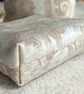 Make-up Bag or Toiletries Bag in Silver Beige Chenille  - Image 6