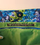 Big patchwork tote bag,blue and green flowers  - Image 6