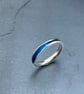 Enamel Ring, freeform ring, enamel, ocean ring, wave ring, blue river ring,   - Image 5