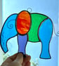 Stained Glass Elephant Suncatchers - Handmade Hanging Decoration  - Image 3