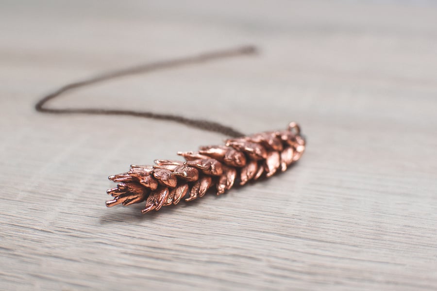 Copperplated Wheat Necklace 