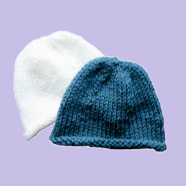 KNITTING PATTERN PDF Plain Beanie Hat