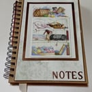 Decorated Notebook, Knitting and Sewing 