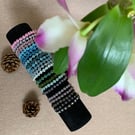 Handmade bead daisy bracelet