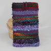 Purple Woven Glasses Case