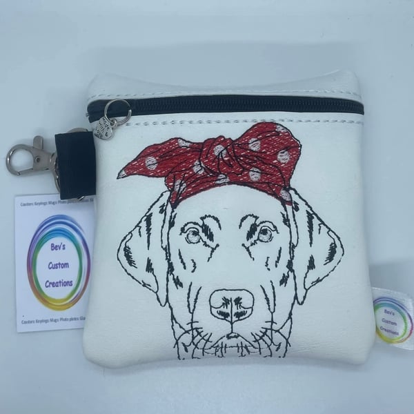 Labrador, Embroidered small bag,  