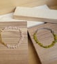 Handmade Peanut Glass Bead Bracelet & Earrings  - Image 5