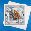 Children's Christmas Card, Grand child, Son, Daughter,Decoupage