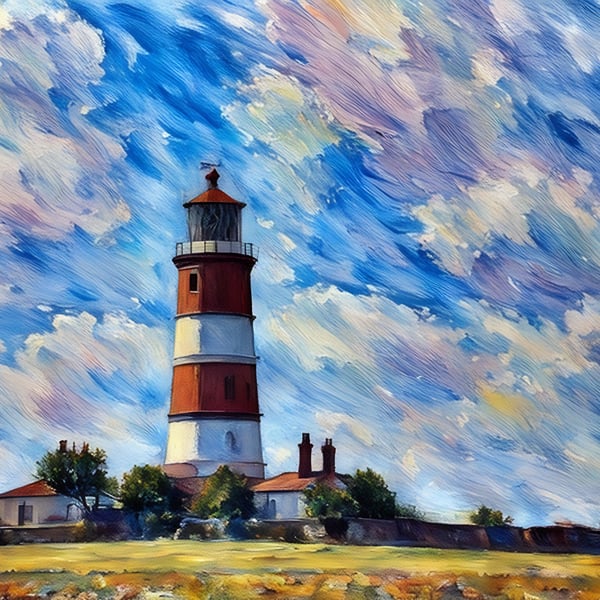Digital Download of Picture Lighthouse Happisburgh Norfolk 