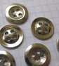 10 Small Silver Buttons - Image 4