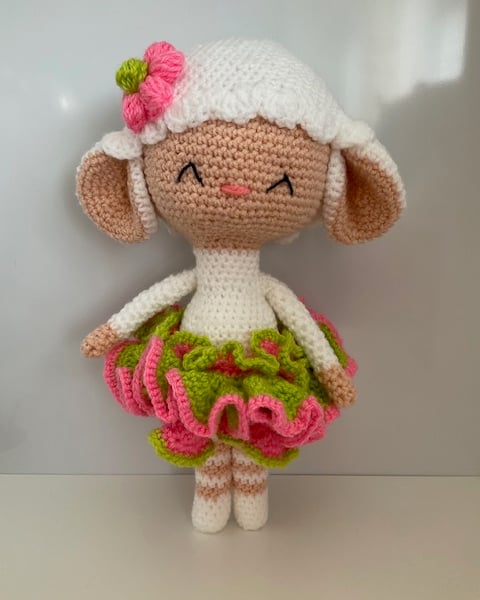 Crochet Sheep Doll Amigurumi Doll Handmade crocheted toy