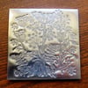Pewter embossed BusySeedheads coaster