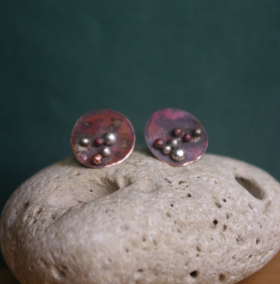 Copper Barnacles  Earring