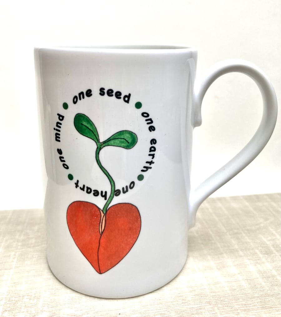 Porcelain Mug One Seed design